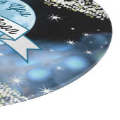 Love You to the Moon en Back Stars Pattern Snijplank (Hoek)