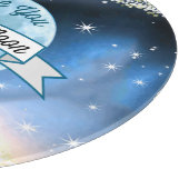 Love You to the Moon en Back Stars Pattern Snijplank (Hoek)