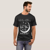 Love You to the Moon  naam T-shirt (Voorkant volledig)