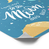 Love You To The Moon Poster (Hoek)
