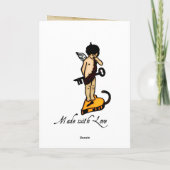 Love You Today en Tomorrow Wenskaart Feestdagen Kaart (Achterkant)