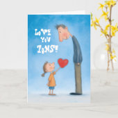 Love You Tons Vaderdag Kaart (Gele Bloem)