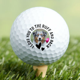 Love You Totale Ruwe Hond Foto Golfballen