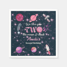 Love You Two The Moon Meisjes Roze 2e Verjaardag