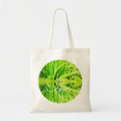 Love You U Happy Green Gras Tote Tas (Voorkant)