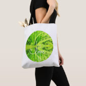Love You U Happy Green Grass Canvas tas (Dichtbij)