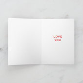 Love you with Hearts Kaart (Binnen)