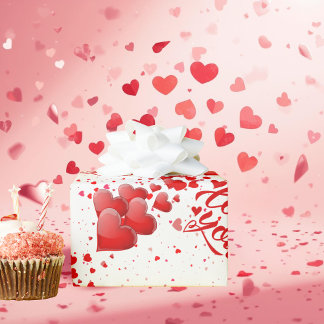 Love You Wrapping Paper Cadeaupapier