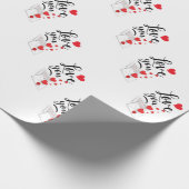 Love You Wrapping Paper Cadeaupapier (Hoek)