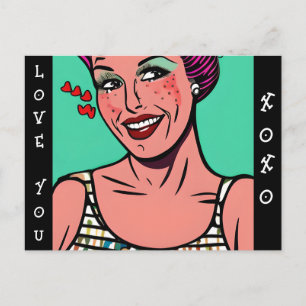 Love You xoxo Ik mis je Briefkaart