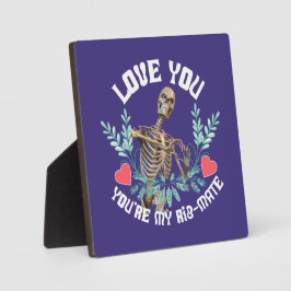 Love You, You Are My Rib Mate Skeleton Valentijn Fotoplaat