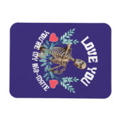 Love You, You Are My Rib Mate Skeleton Valentijn Magneet (Horizontaal)