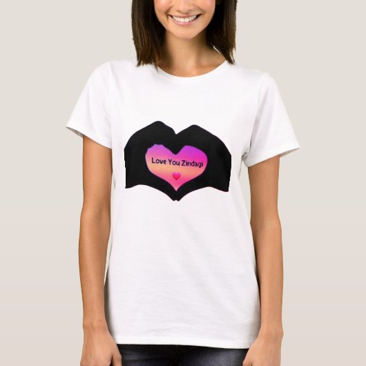 : "Love You Zindagi" T-shirt (Voorkant)