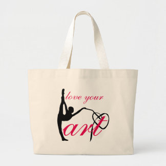 "Love Your Art" Rhythmic Gymnastics Dance Ba Grote Tote Bag