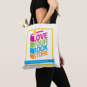 Love Your Bookstore White Canvas tas (Dichtbij)