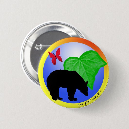 Love Your Earth Button (Voorkant /achterkant)