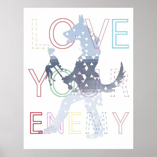 Love Your Enemy – De Poppenmeesterhond Poster (Voorkant)
