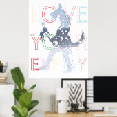 Love Your Enemy – De Poppenmeesterhond Poster (Thuiskantoor)