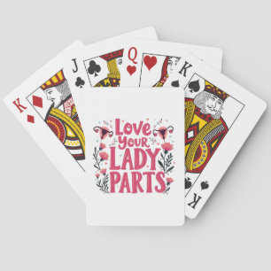Love Your Lady Onderdelen Womb Body Positiviteit Pokerkaarten