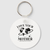🌍💚 Love Your Mother 🌿 Sleutelhanger (Voorkant)