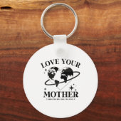 🌍💚 Love Your Mother 🌿 Sleutelhanger (Voorkant)