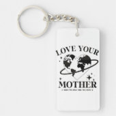 🌍💚 Love Your Mother 🌿 Sleutelhanger (Voorkant)