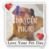 Love Your Pet Day Sticker (Voorkant)