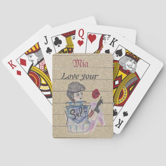 🃏 "Love Your Self" Gepersonaliseerde speelkaarten (Achterkant)