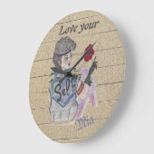 🕰️ "Love Your Self" Gepersonaliseerde wandklok (Hoek)