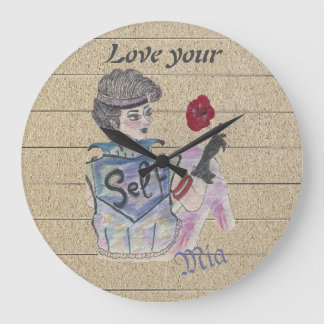 🕰️ "Love Your Self" Gepersonaliseerde wandklok