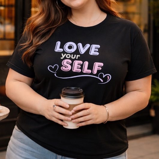 Love Your Self Heart Line T-shirt