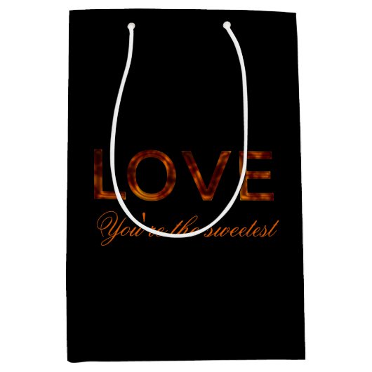 'Love, You're the Sweetest' Geschenktas Medium Cadeauzakje (Voorkant)