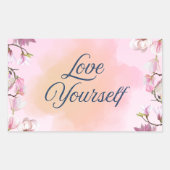 Love Yourself Aesthetic Sticker (Voorkant)