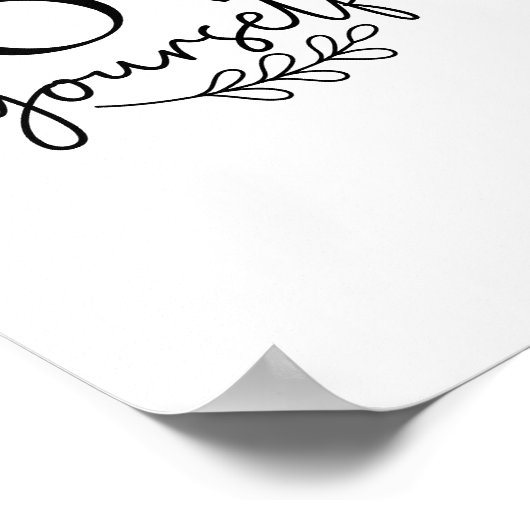 Love Yourself - Boho Minimalist Motivational Poster (Hoek)