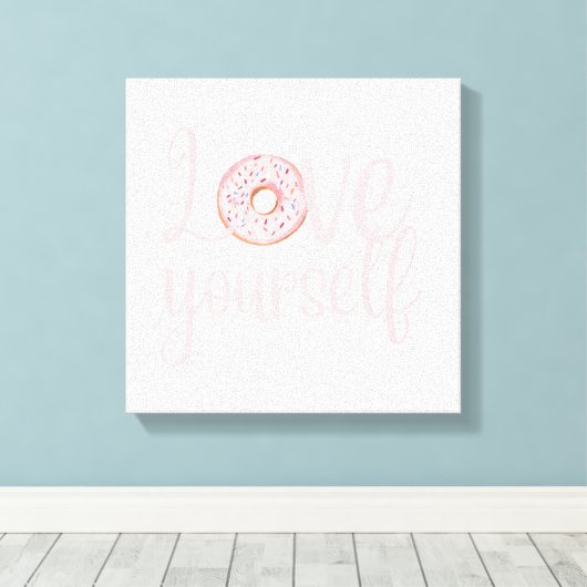Love Yourself  Canvas Afdruk (Insitu (Houten vloer))