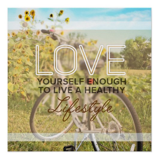 Love Yourself Enough Motivational Poster (Voorkant)