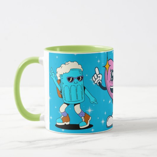 love yourself Funny Smiley Face Cool Design Mok (Links)