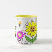 love yourself Funny Smiley Face Cool Design Mok (Midden)