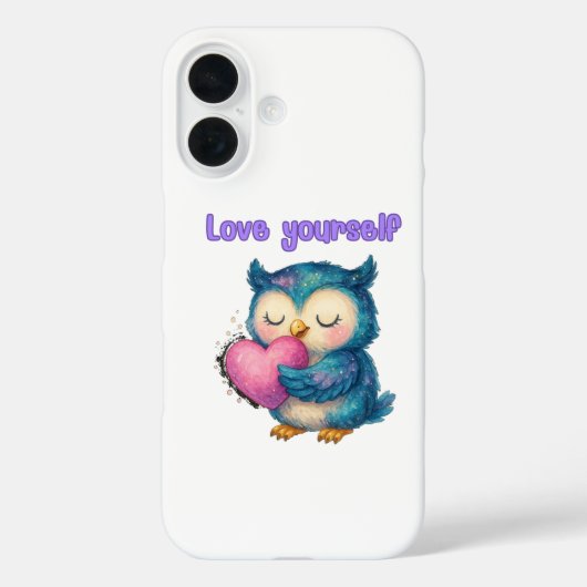 Love Yourself - Inspirerend iPhone 16 Hoesje (Achterkant)