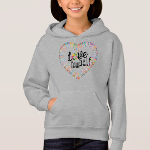 "Love Yourself" Meisje's Pullover Hoodie