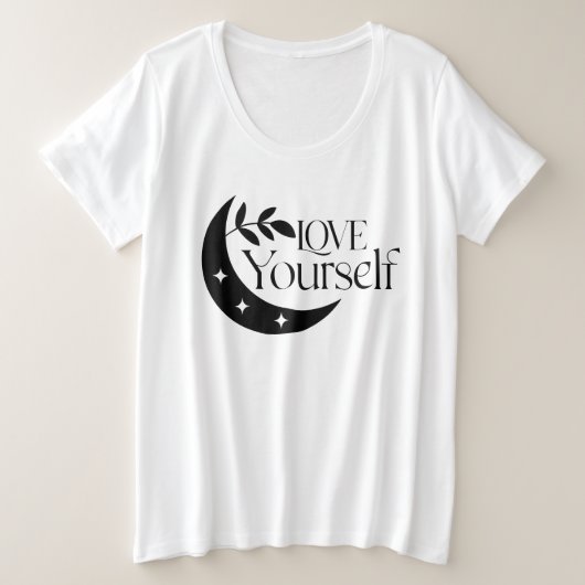 Love Yourself Moon Spiritueel Magic T-shirt (Design voorkant)