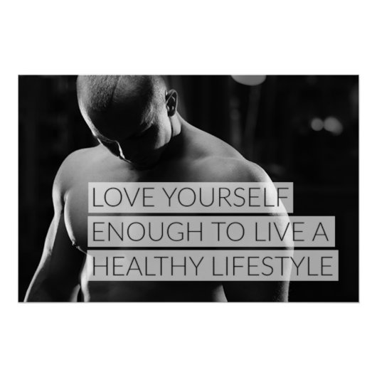 Love Yourself Motivational Poster (Voorkant)
