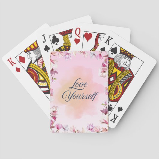 Love Yourself Playing Cards Pokerkaarten (Achterkant)