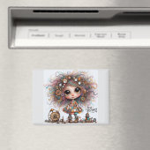 Love Yourself Quirky Steampunk Girl 8300 Magnet (Insitu (Vaatwasser))