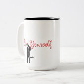 Love Yourself Red Romantic Quote Coffee Mok (Voorkant links)