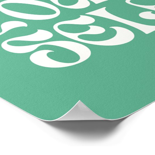 Love Yourself – Retro Feminist Quote Poster (Green (Hoek)