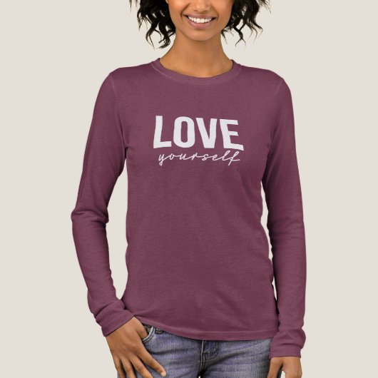 LOVE yourself Tri-Blend Shirt (Voorkant)
