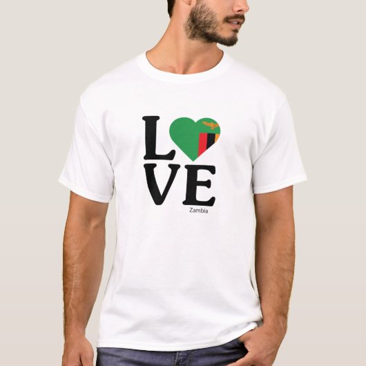 Love Zambia T-shirt (Voorkant)
