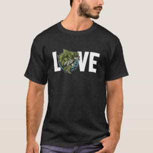 Love Zander Hooks Lures Expert Snoekbaars Vissen T-shirt