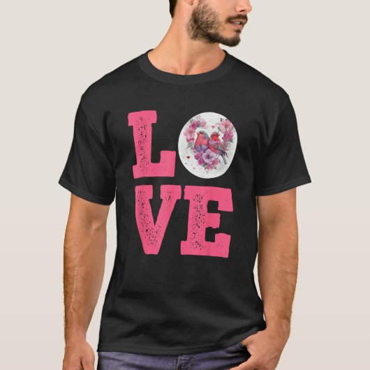LOVE Zebra Finches Bird  Finches Owner Finch Bird T-shirt (Voorkant)